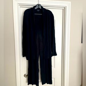 Lands End set- flowy pants and swing jacket